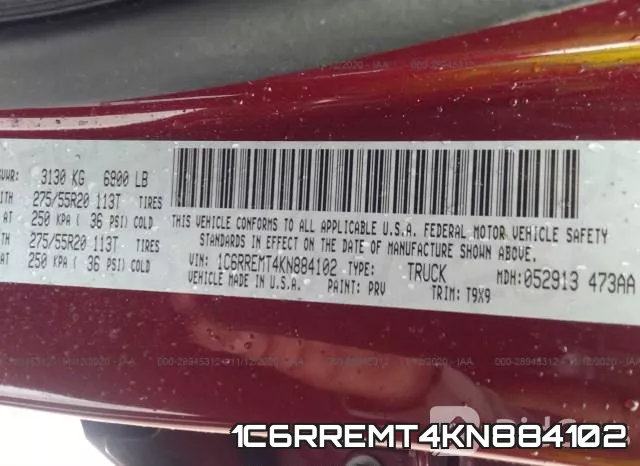 1C6RREMT4KN884102 фото 10