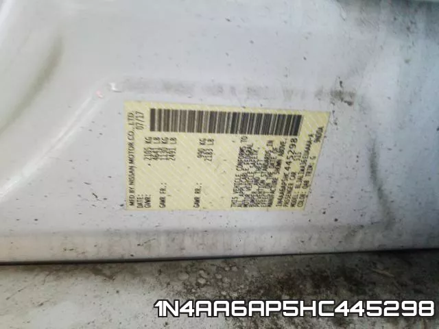 1N4AA6AP5HC445298 фото 2