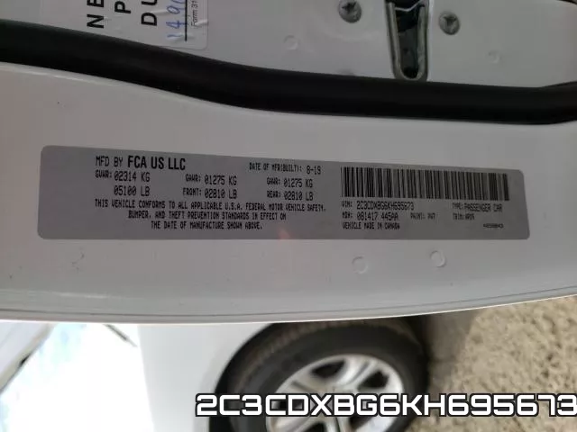 2C3CDXBG6KH695673 фото 2