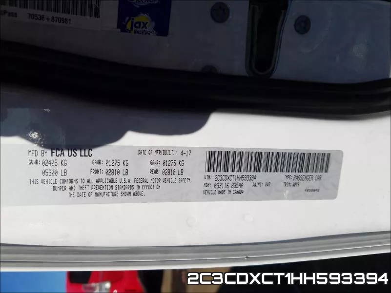 2C3CDXCT1HH593394 фото 2