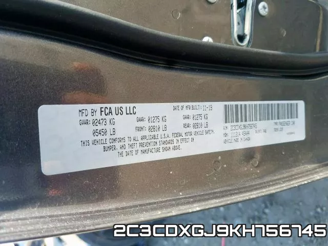 2C3CDXGJ9KH756745 фото 2