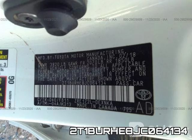 2T1BURHE8JC064134 фото 10
