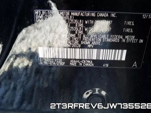 2T3RFREV6JW735528 фото 2