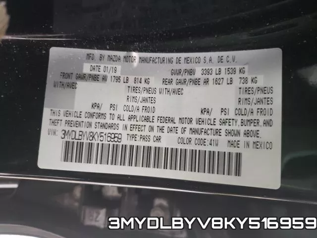 3MYDLBYV8KY516959 фото 2