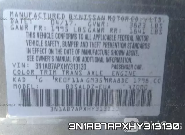 3N1AB7APXHY313130 фото 9