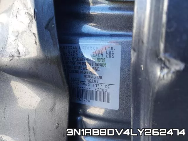 3N1AB8DV4LY262474 фото 2