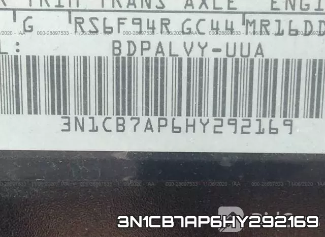 3N1CB7AP6HY292169 фото 10