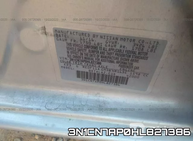 3N1CN7AP0HL827386 фото 10
