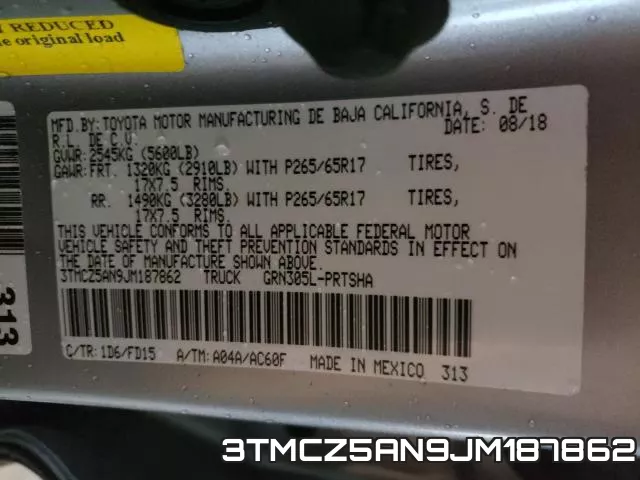 3TMCZ5AN9JM187862 фото 2