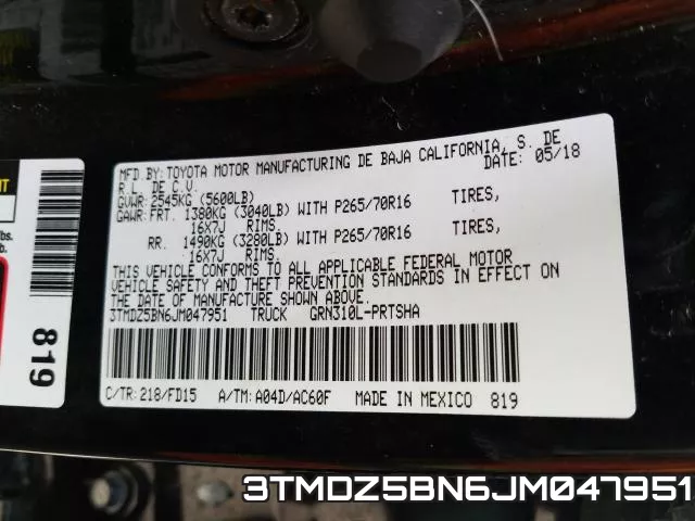 3TMDZ5BN6JM047951 фото 2
