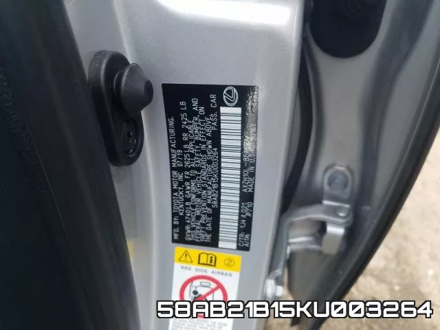 58AB21B15KU003264 фото 2
