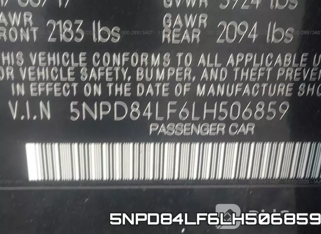 5NPD84LF6LH506859 фото 10
