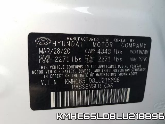 KMHC65LD8LU218896 фото 2