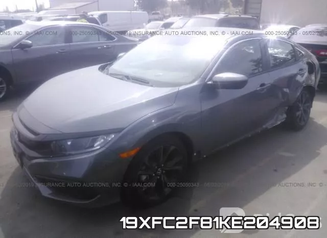 19XFC2F81KE204908 фото 3