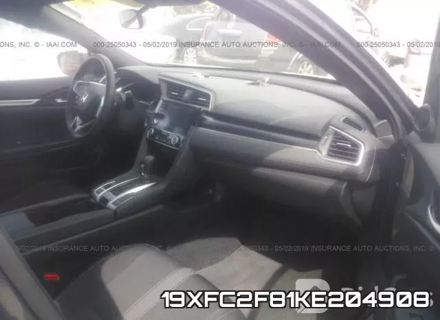 19XFC2F81KE204908 фото 6
