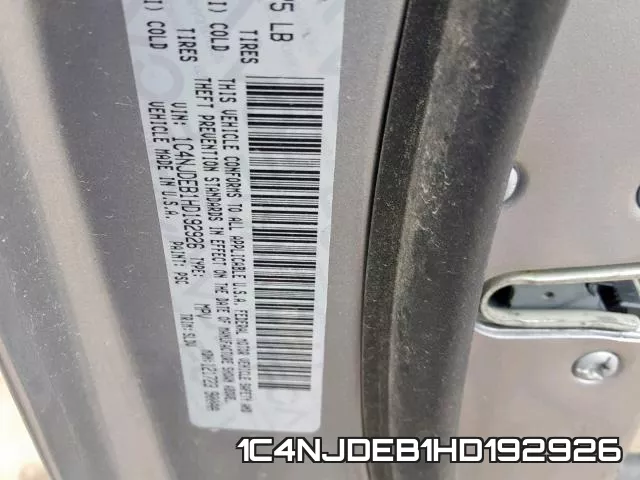 1C4NJDEB1HD192926 фото 2