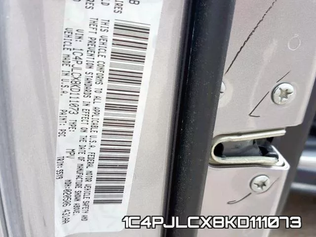 1C4PJLCX8KD111073 фото 2