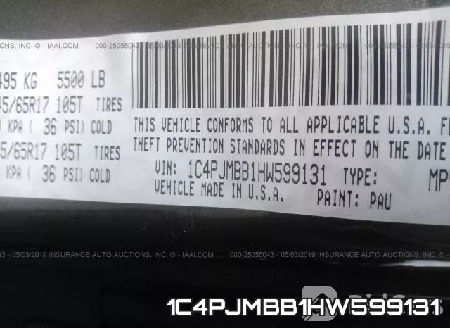 1C4PJMBB1HW599131 фото 10