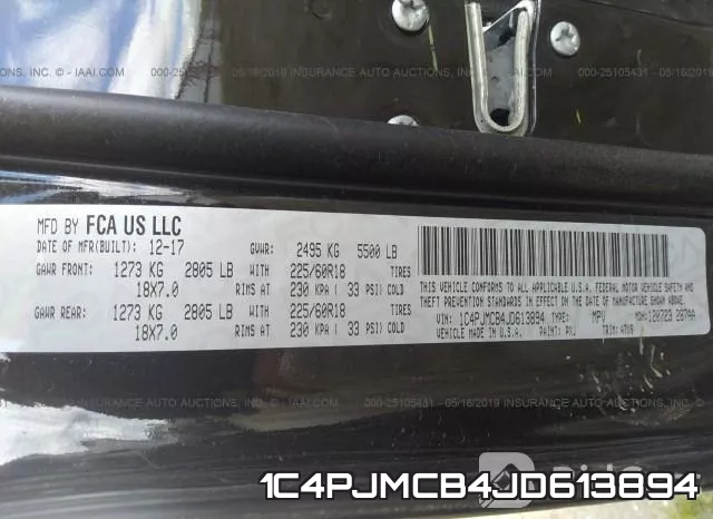 1C4PJMCB4JD613894 фото 10