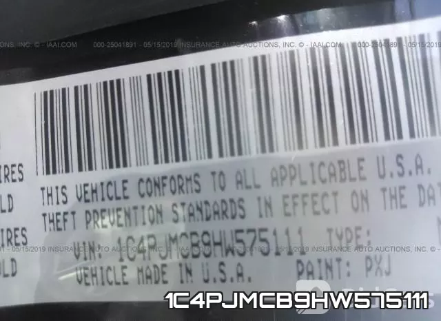 1C4PJMCB9HW575111 фото 10