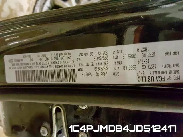 1C4PJMDB4JD512417 фото 2
