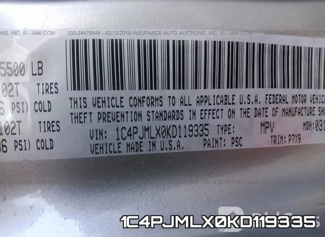 1C4PJMLX0KD119335 фото 10