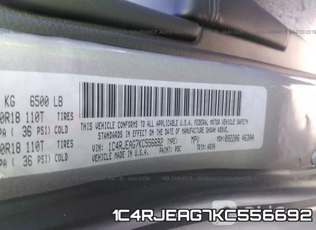 1C4RJEAG7KC556692 фото 10