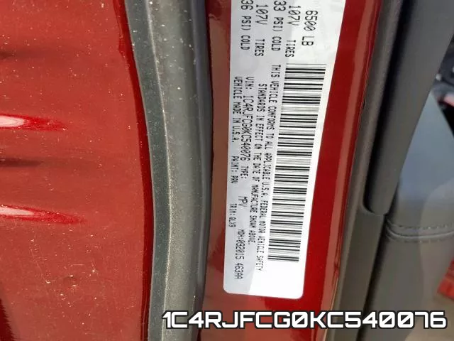 1C4RJFCG0KC540076 фото 2