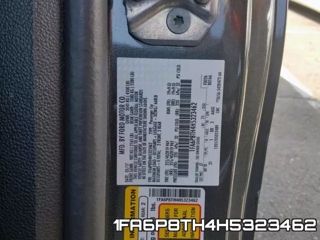1FA6P8TH4H5323462 фото 2