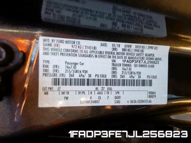 1FADP3FE7JL256823 фото 2
