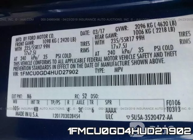 1FMCU0GD4HUD27902 фото 10