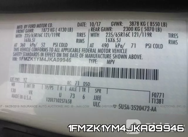 1FMZK1YM4JKA09946 фото 10