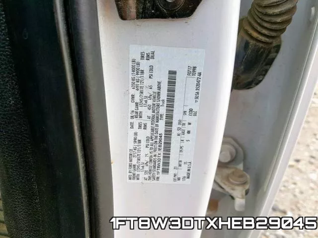 1FT8W3DTXHEB29045 фото 2
