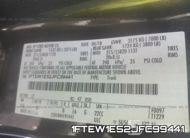 1FTEW1E52JFC99441 фото 10
