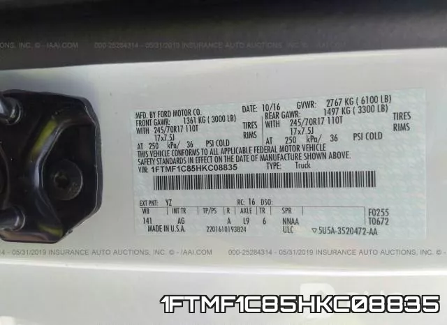 1FTMF1C85HKC08835 фото 10