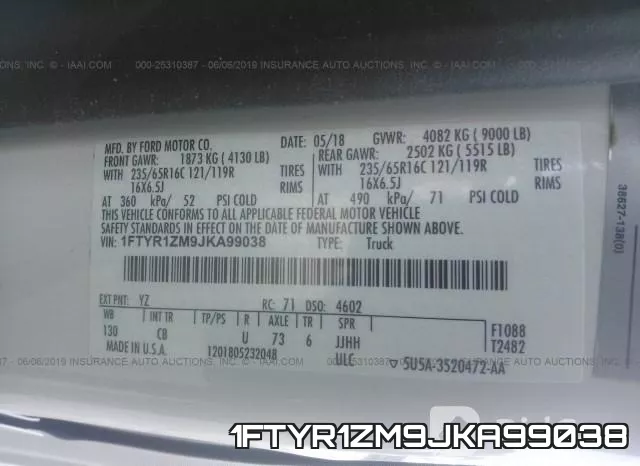 1FTYR1ZM9JKA99038 фото 10