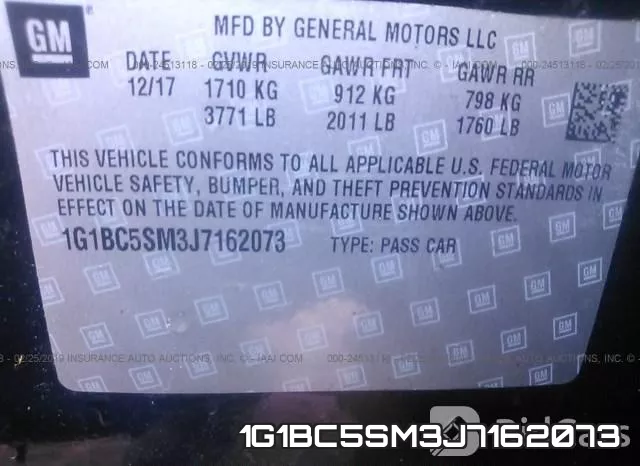 1G1BC5SM3J7162073 фото 10