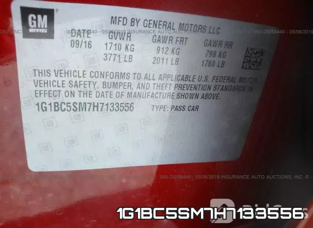 1G1BC5SM7H7133556 фото 10