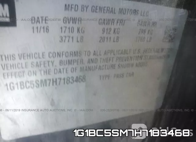 1G1BC5SM7H7183468 фото 10