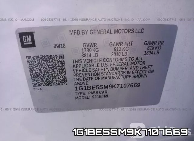 1G1BE5SM9K7107669 фото 10