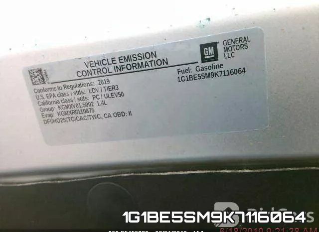 1G1BE5SM9K7116064 фото 5