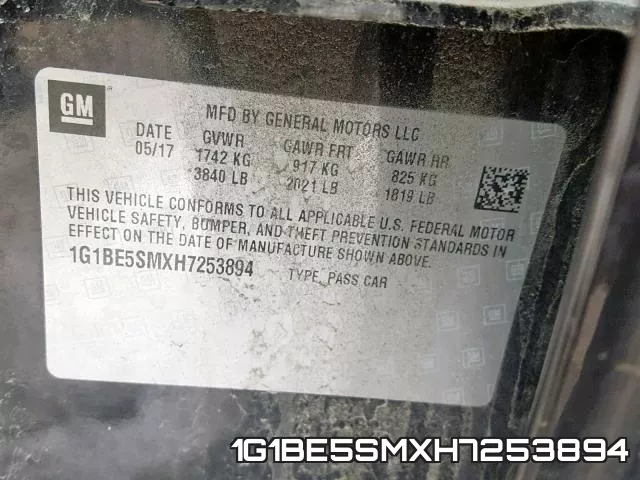 1G1BE5SMXH7253894 фото 2