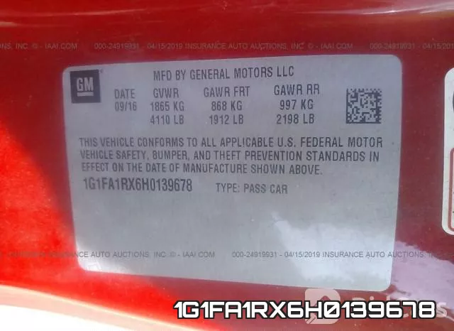 1G1FA1RX6H0139678 фото 10