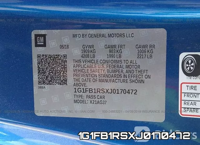 1G1FB1RSXJ0170472 фото 10