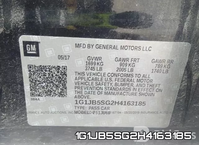 1G1JB5SG2H4163185 фото 10