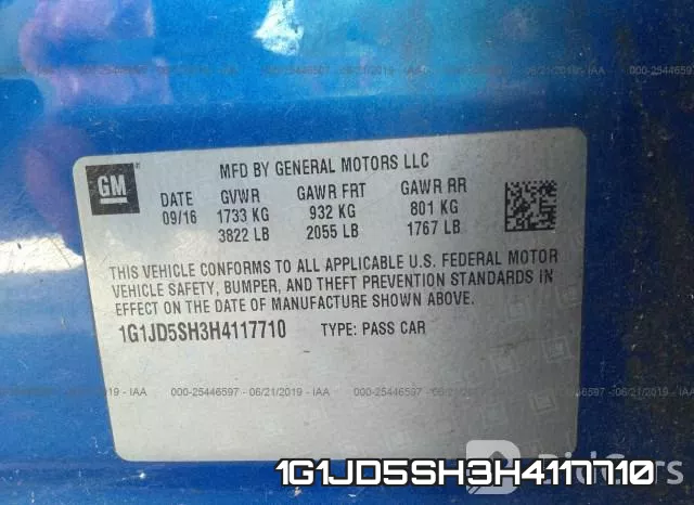 1G1JD5SH3H4117710 фото 10