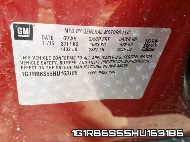 1G1RB6S55HU163186 фото 2