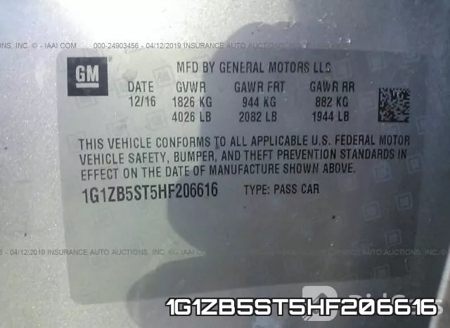1G1ZB5ST5HF206616 фото 10