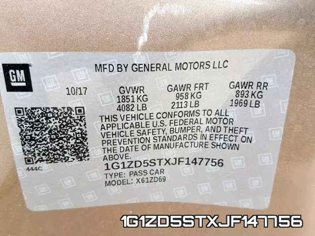 1G1ZD5STXJF147756 фото 2