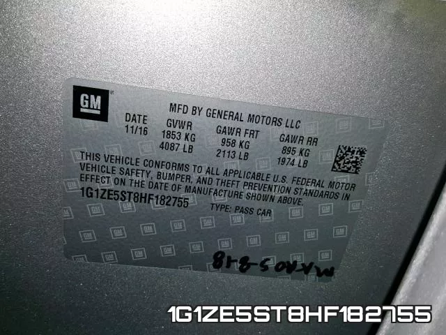 1G1ZE5ST8HF182755 фото 2